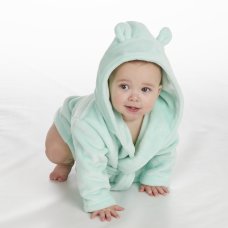 18C71506: Baby Mint Hooded Dressing Gown (0-6 Months)